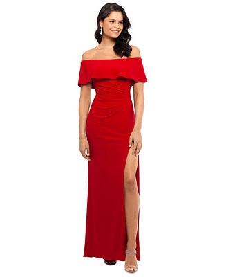 Xscape Straight Red Dress