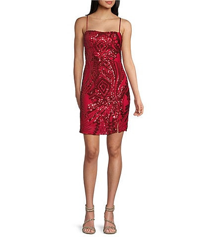 Midnight Doll: Juniors' Sequin & Sparkling Dress